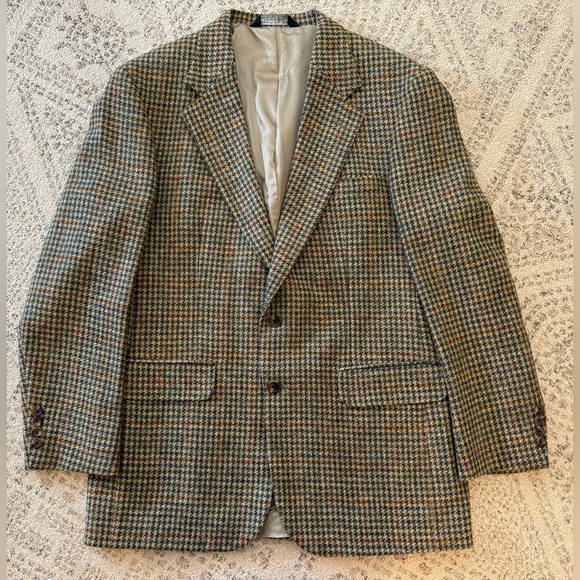 Lands End 100% Pure Wool Plaid Blazer - Picture 4 of 13